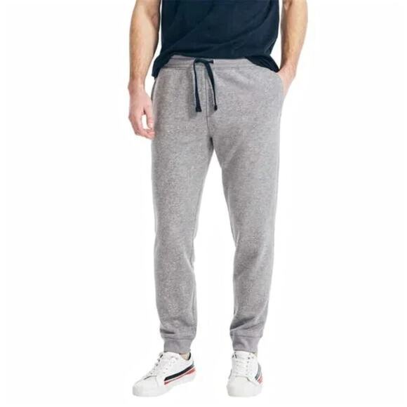 New Nautica Men's Cotton Blend Fleece Lined Active Pants Joggers - Picture 1 of 7